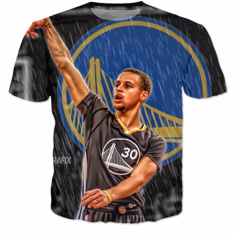 Stephen Curry 3D Printed T-Shirt